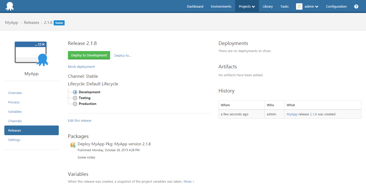A stable release following the usual testing lifecycle