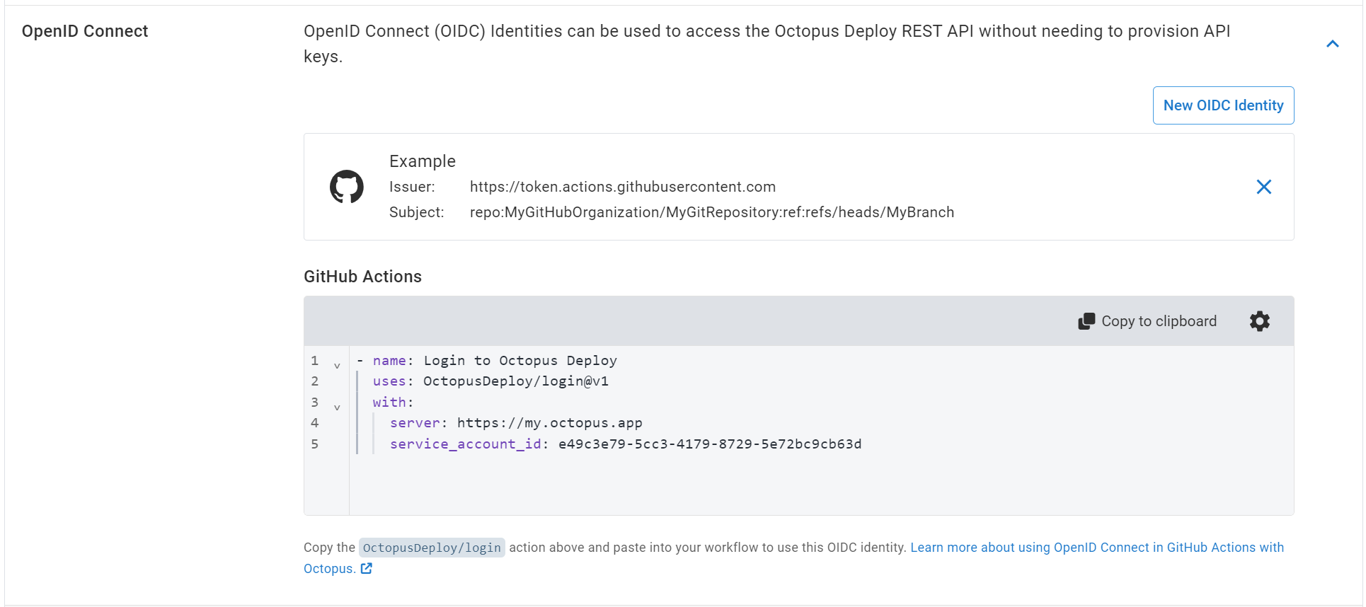 ‘OctopusDeploy/login’ snippet